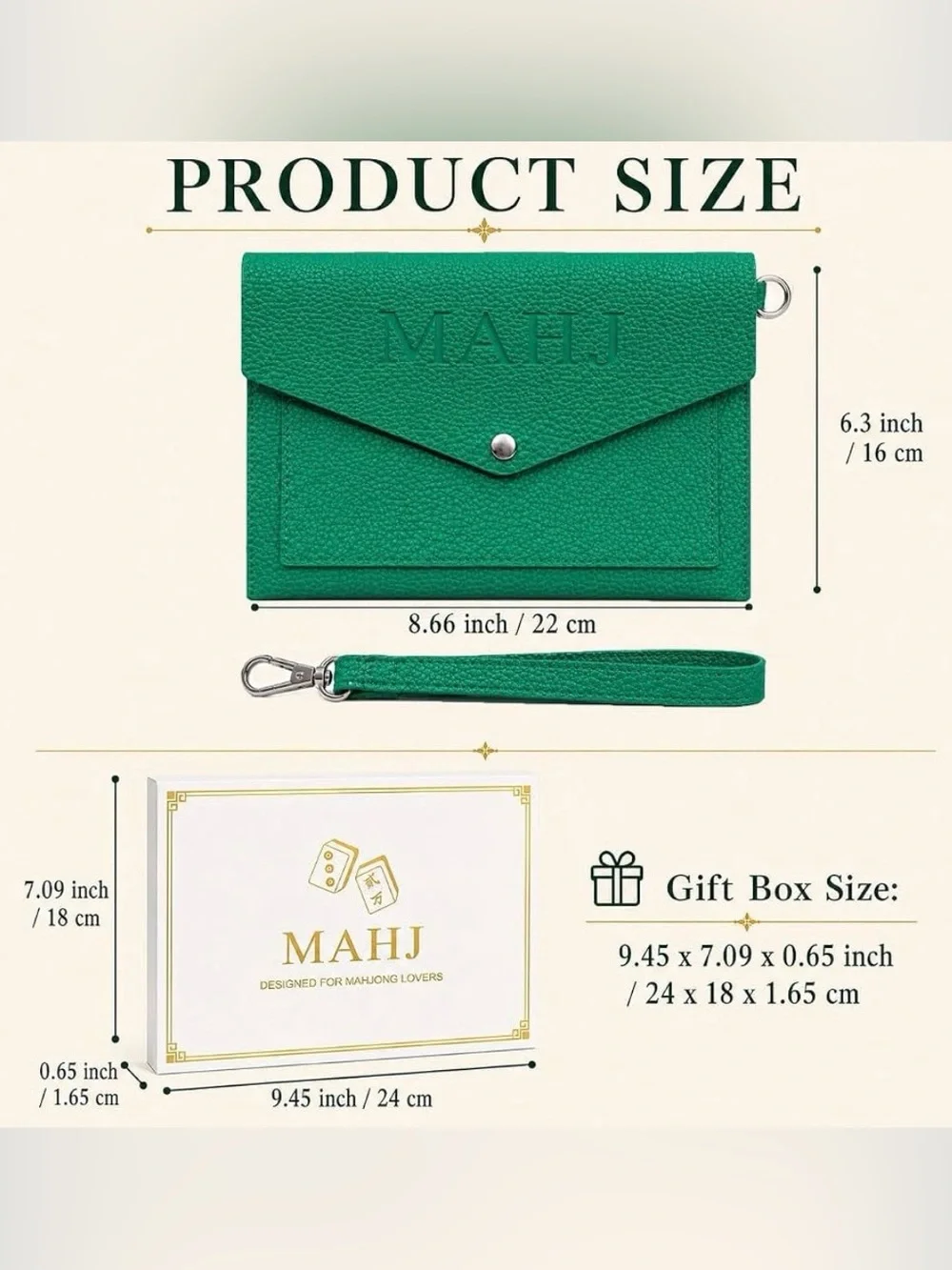 Mahjong Card Sleeve Card Clutch Holder